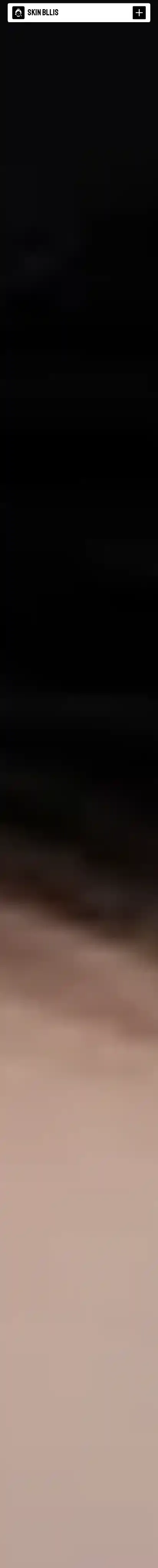 Skin Bllis home page on mobile