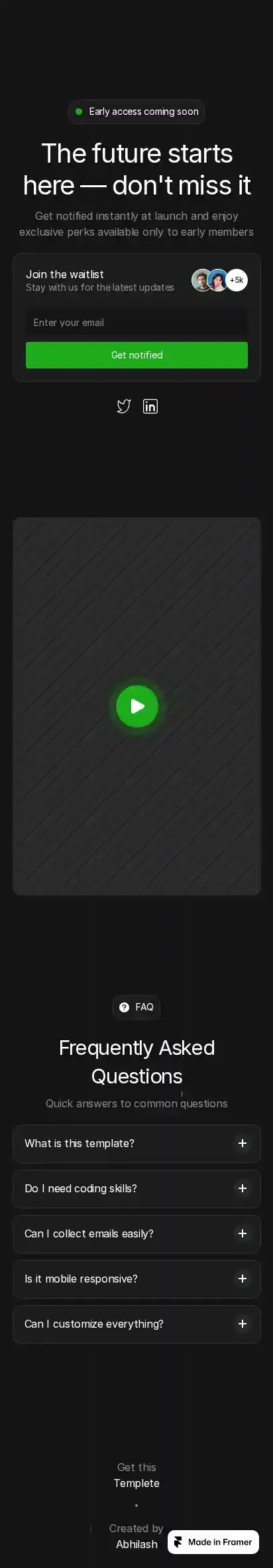 Soonly home page on mobile