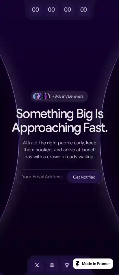 SpaceList home page on mobile