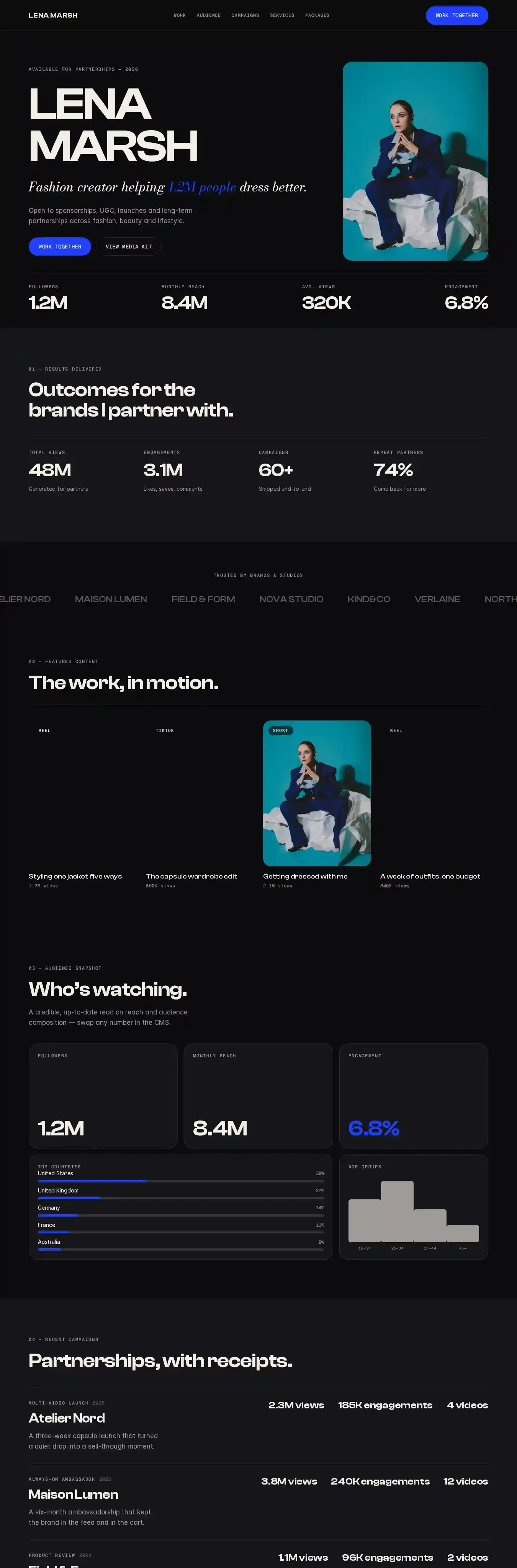 SponsorKit home page on desktop