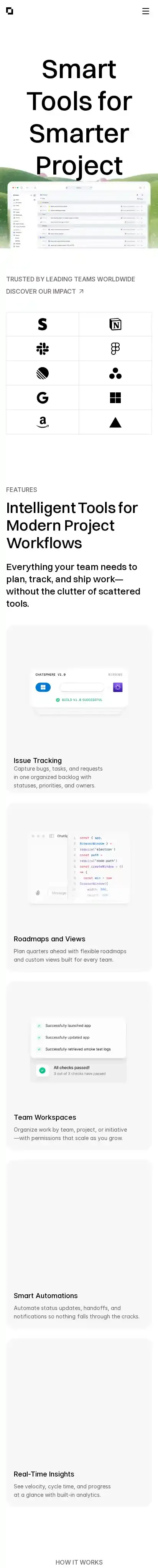 Sprintline home page on mobile