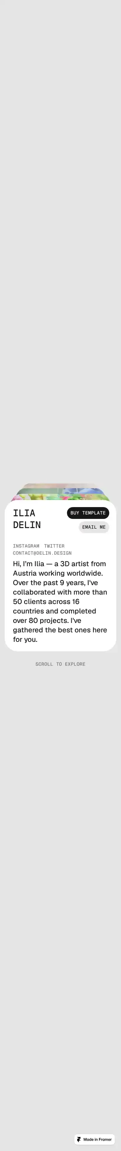 Stack of Cards home page on mobile