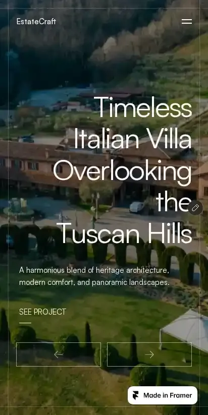 StateCraft home page on mobile