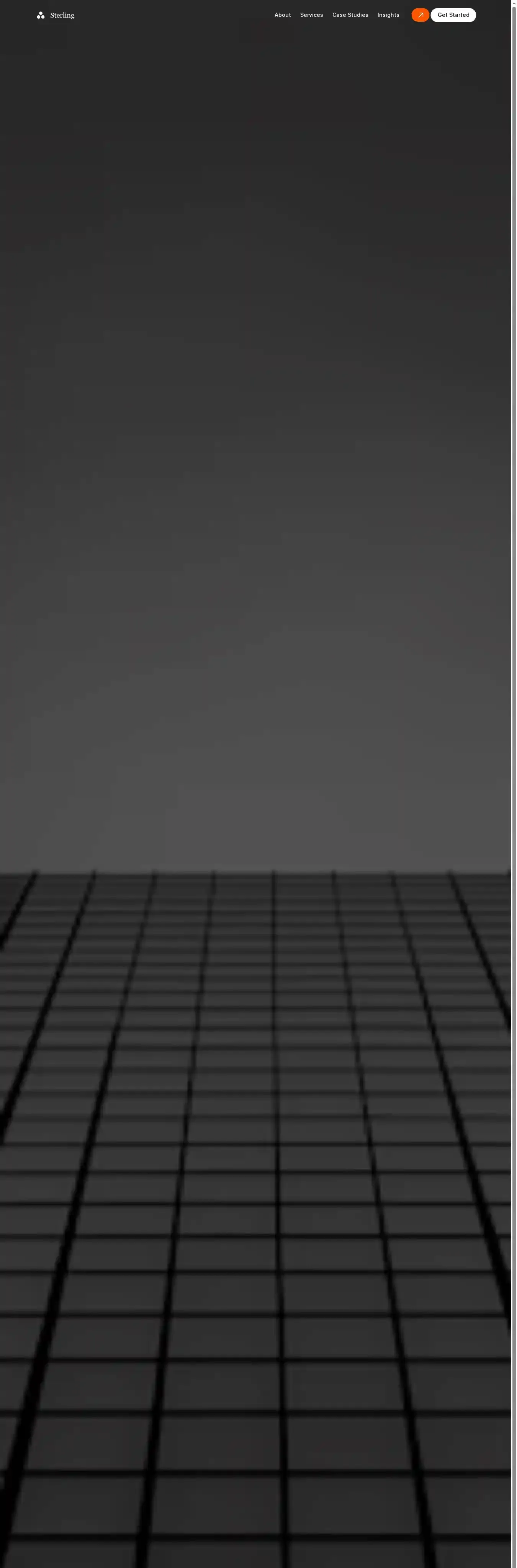 Sterli-advisory-firm home page on desktop