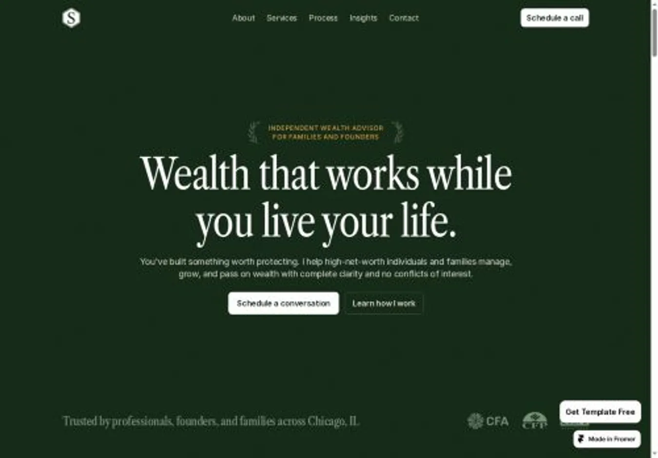 Steward home page on desktop