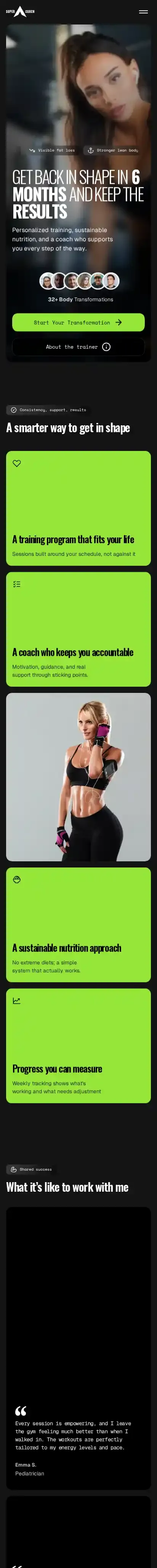 SuperCoach home page on mobile