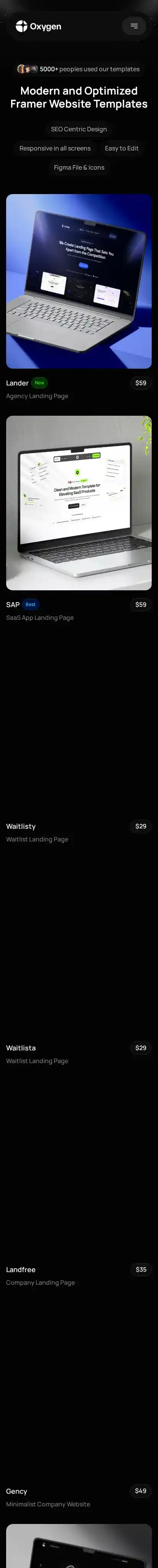 SupplyStore home page on mobile