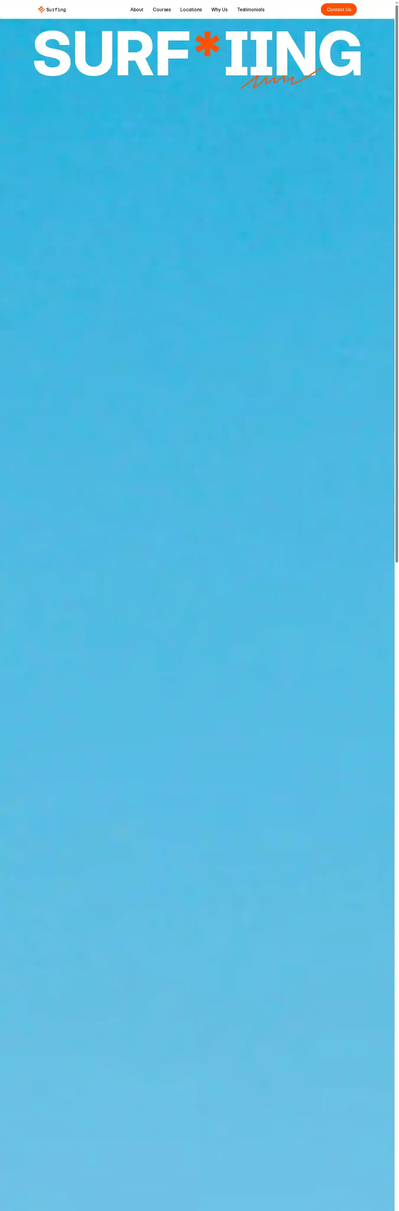 Surfing home page on desktop
