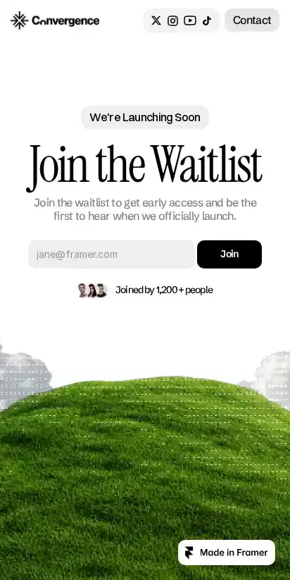 Suspense home page on mobile