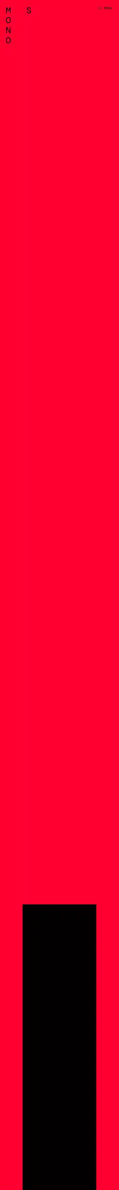 SwissMono home page on mobile