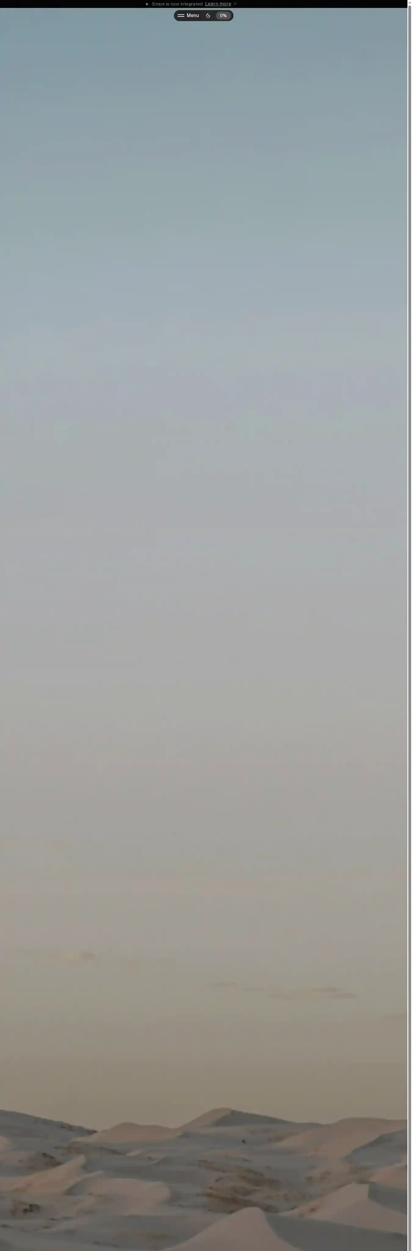 TEM home page on desktop