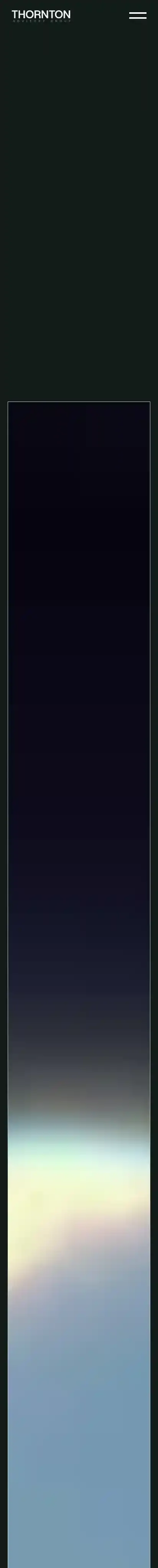 Thornton home page on mobile
