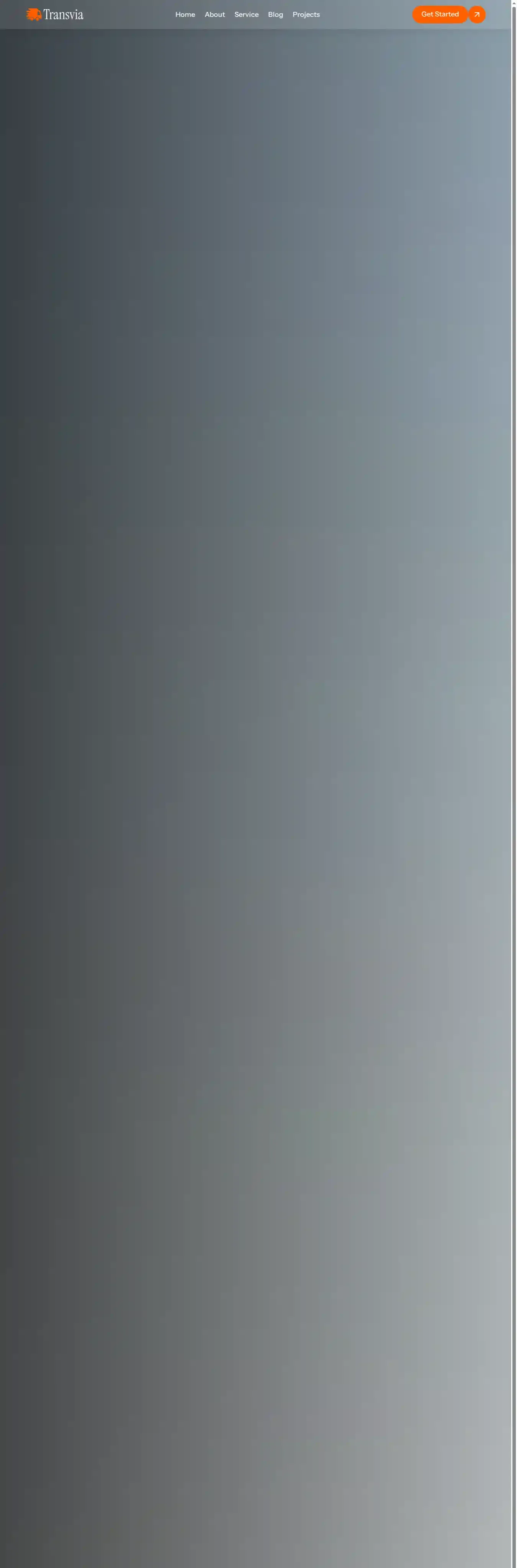 Transivia home page on desktop