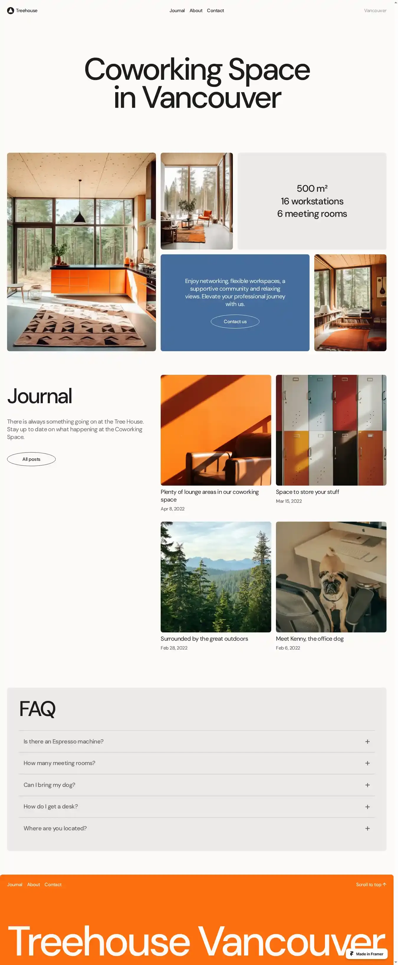 Treehouse home page on desktop