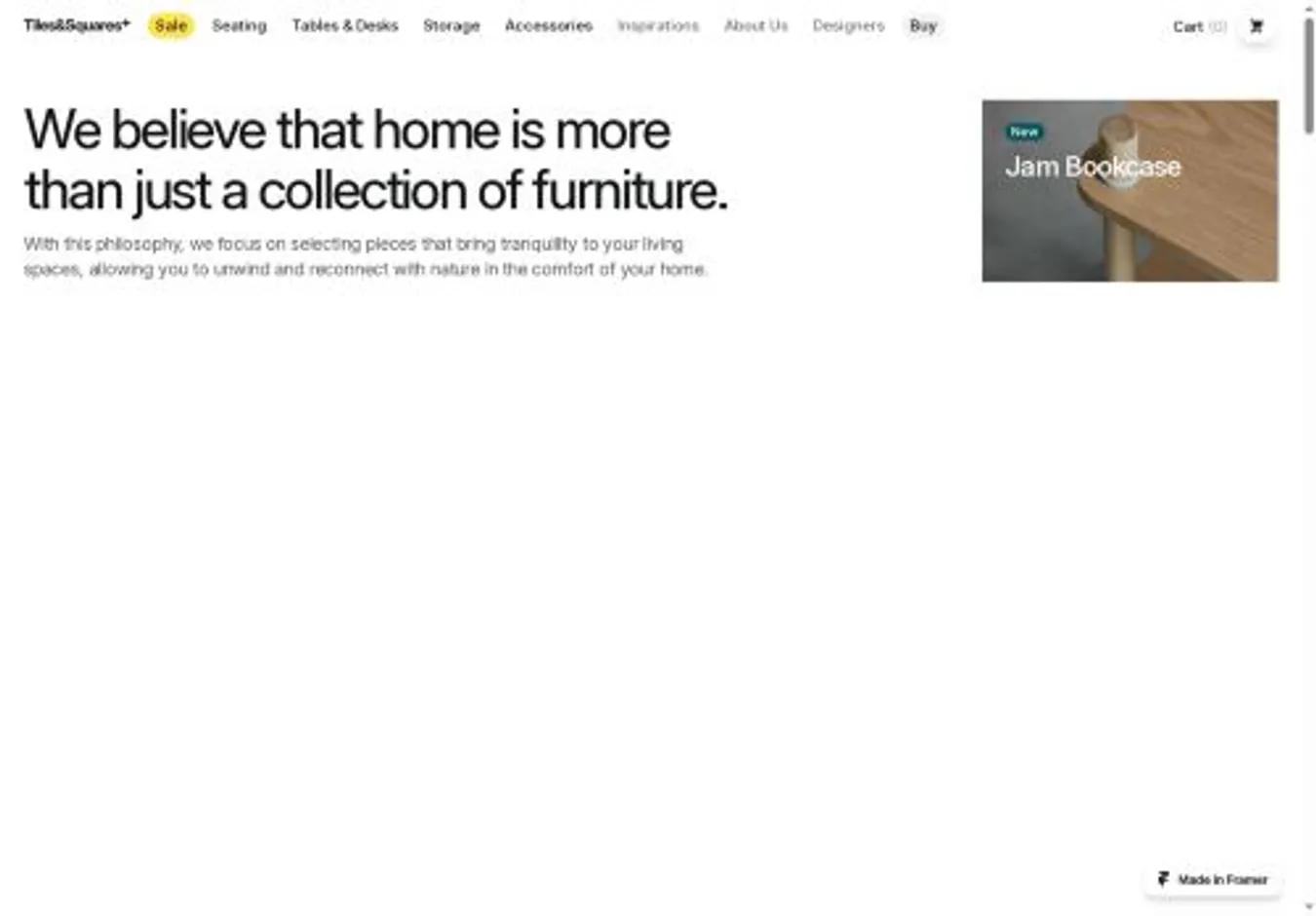 T&S Plus home page on desktop