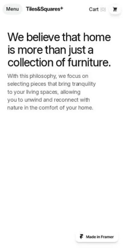 T&S Plus home page on mobile