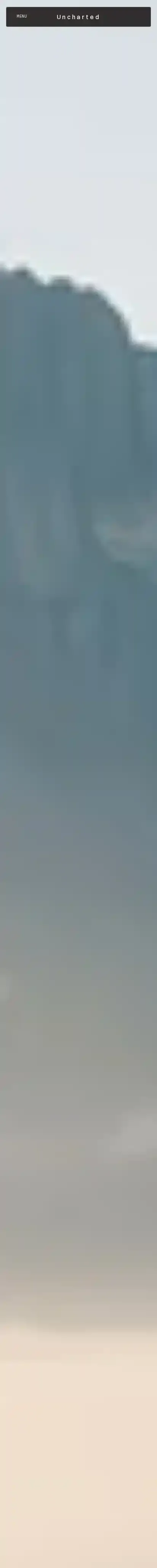 Uncharted home page on mobile