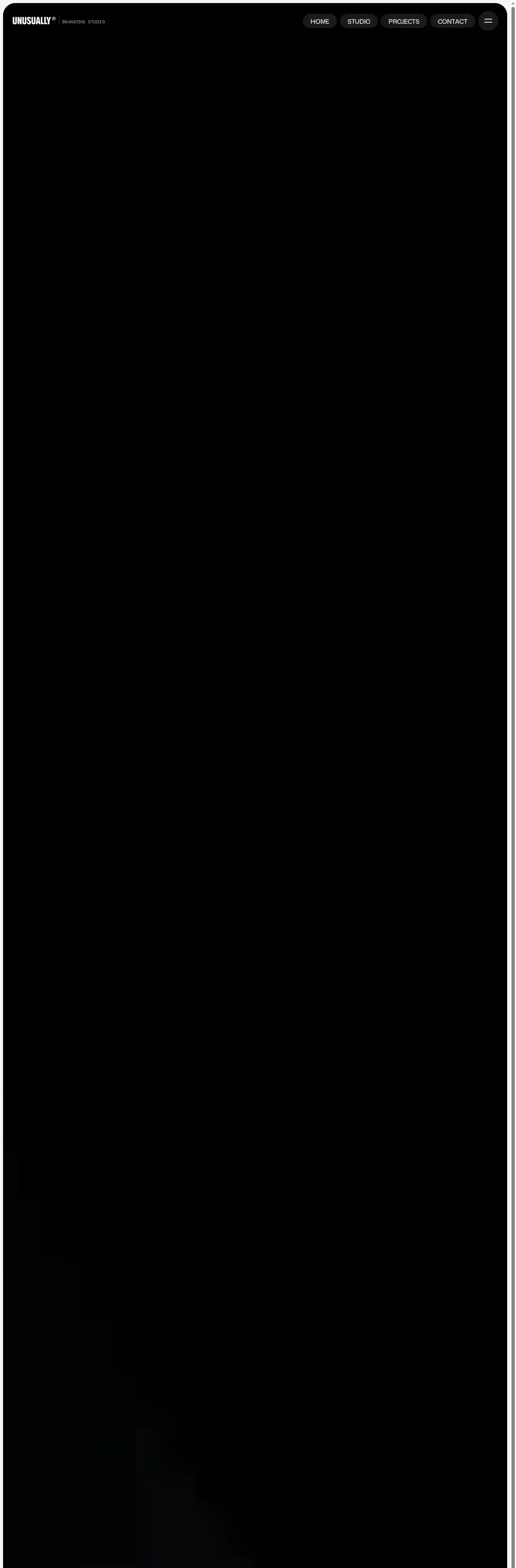 Unusually home page on desktop