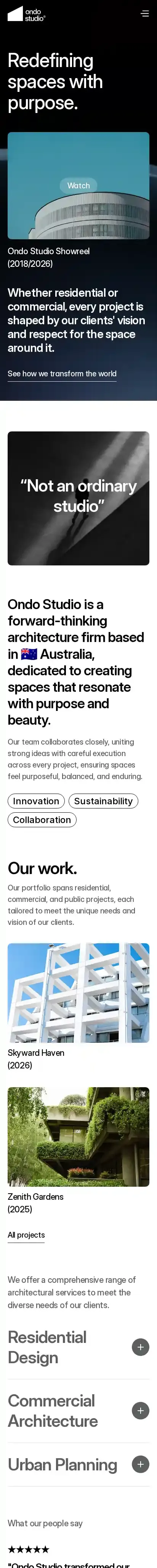 Urbanist home page on mobile