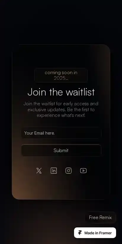 Vaen home page on mobile