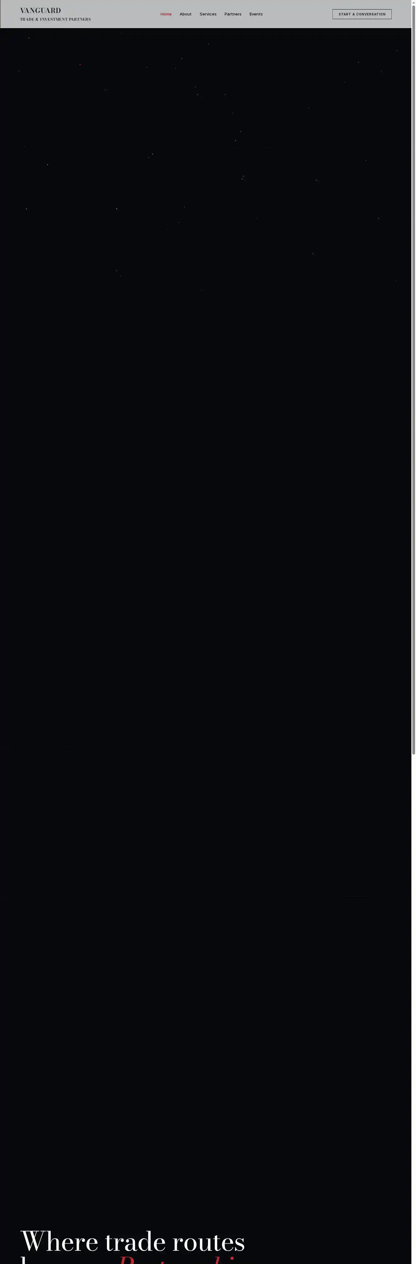 Vanguard home page on desktop