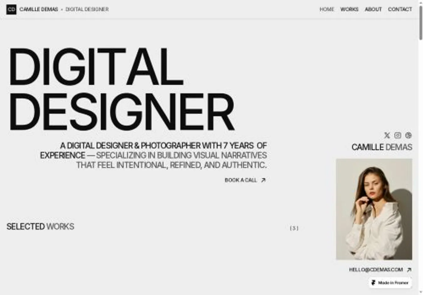 VANILA home page on desktop