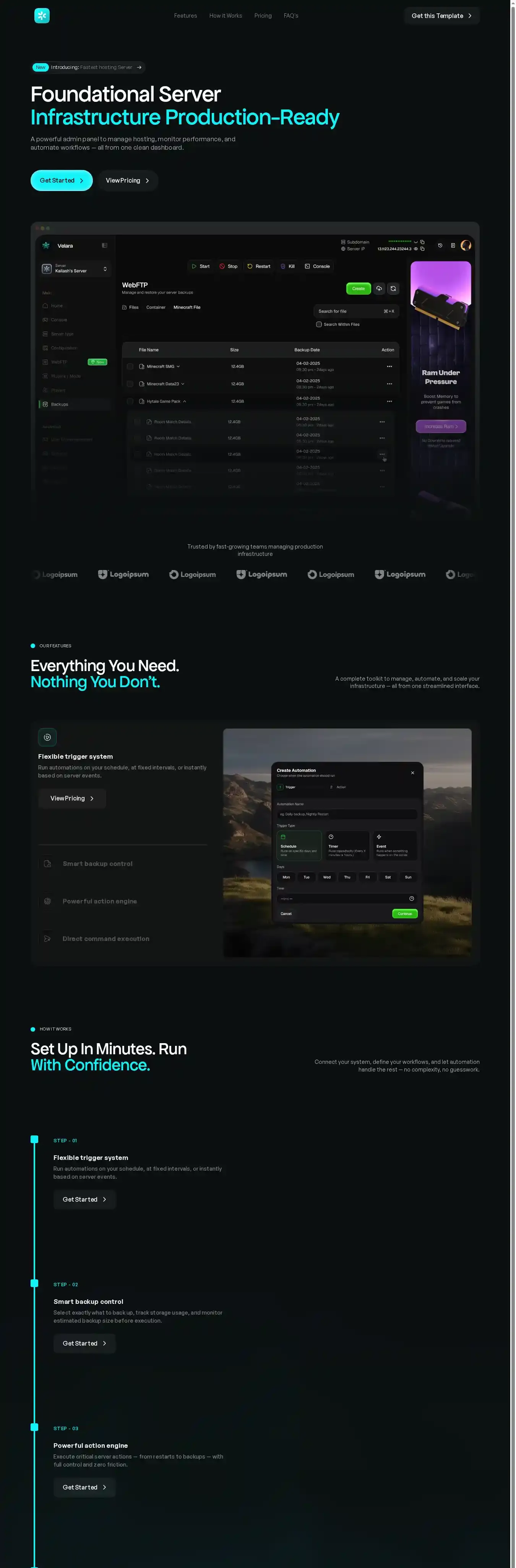 Vantis™ home page on desktop