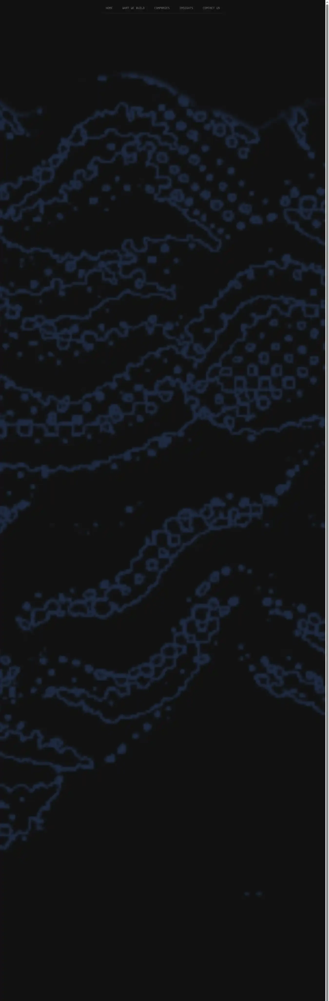 Venturian home page on desktop