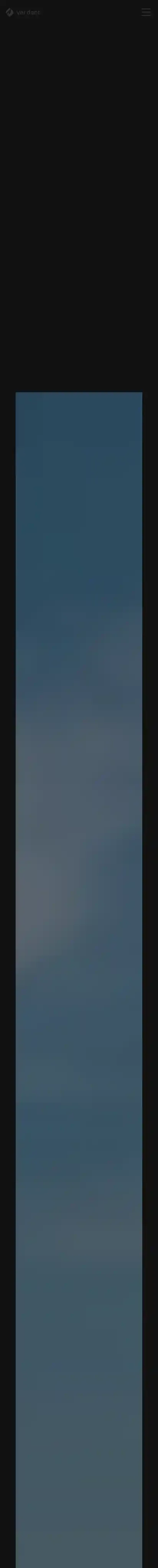 VerdantESG home page on mobile