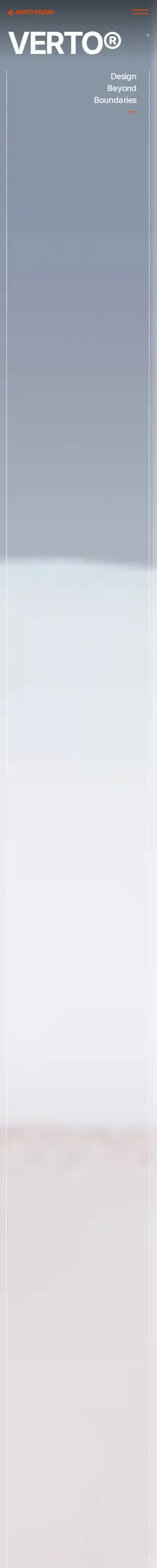 Verto®Studio home page on mobile