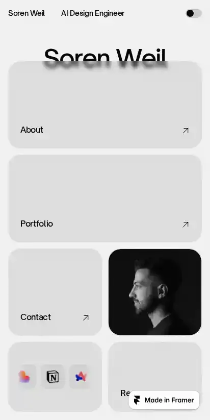 Vexoo home page on mobile