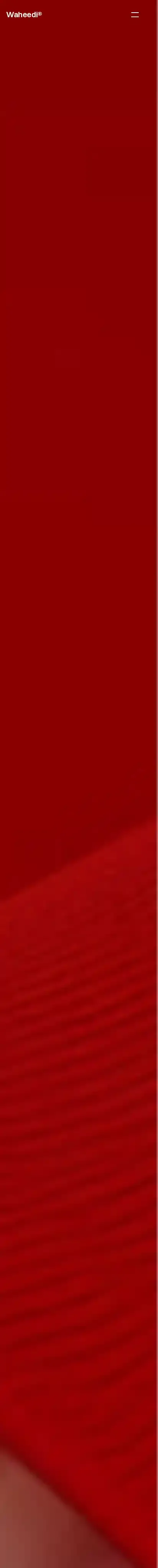 Waheedi home page on mobile