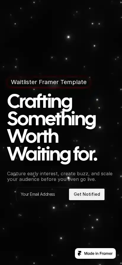 waitlistss home page on mobile