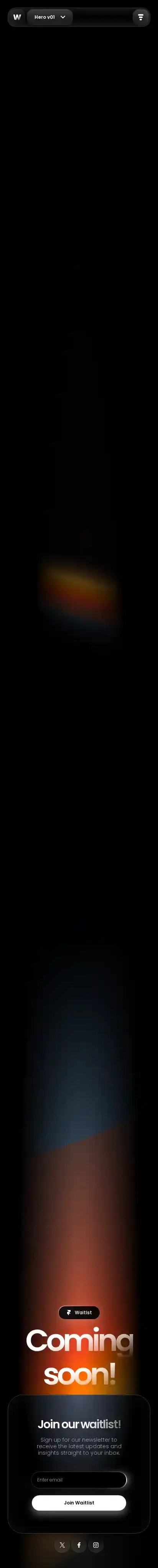 Waitlst home page on mobile