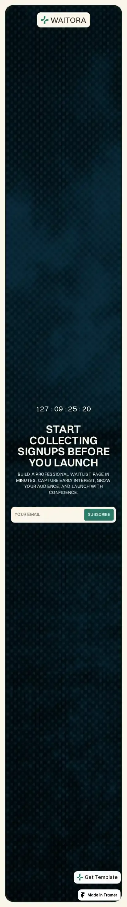 Waitora home page on mobile