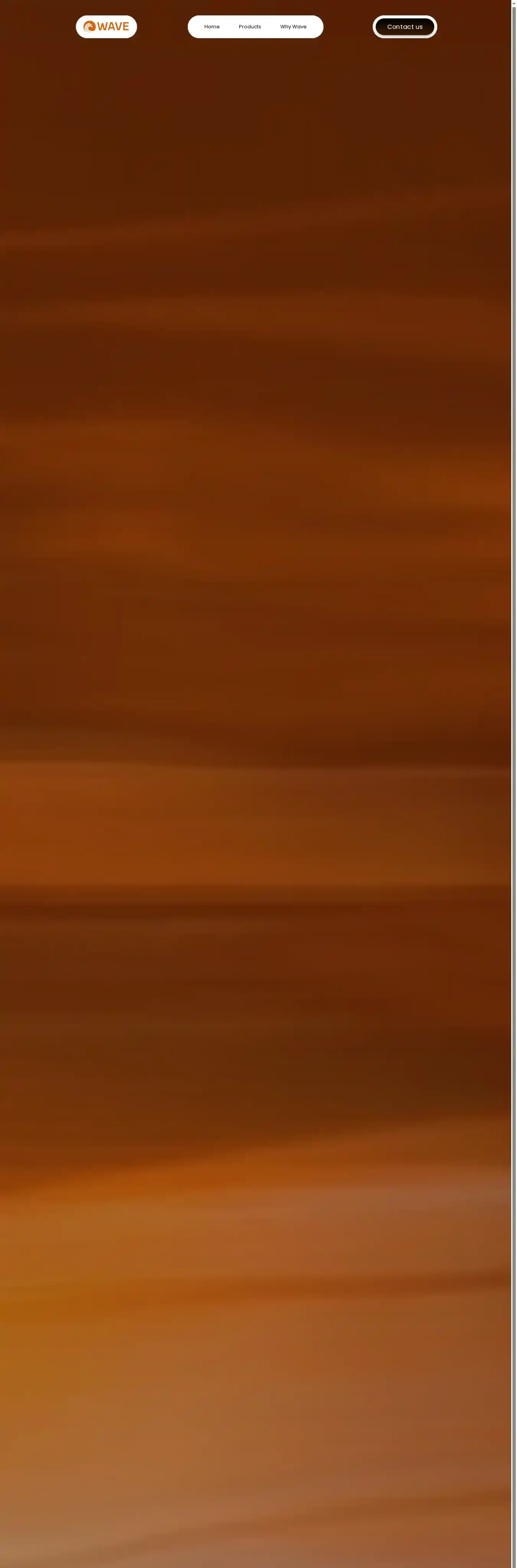 WAVE home page on desktop