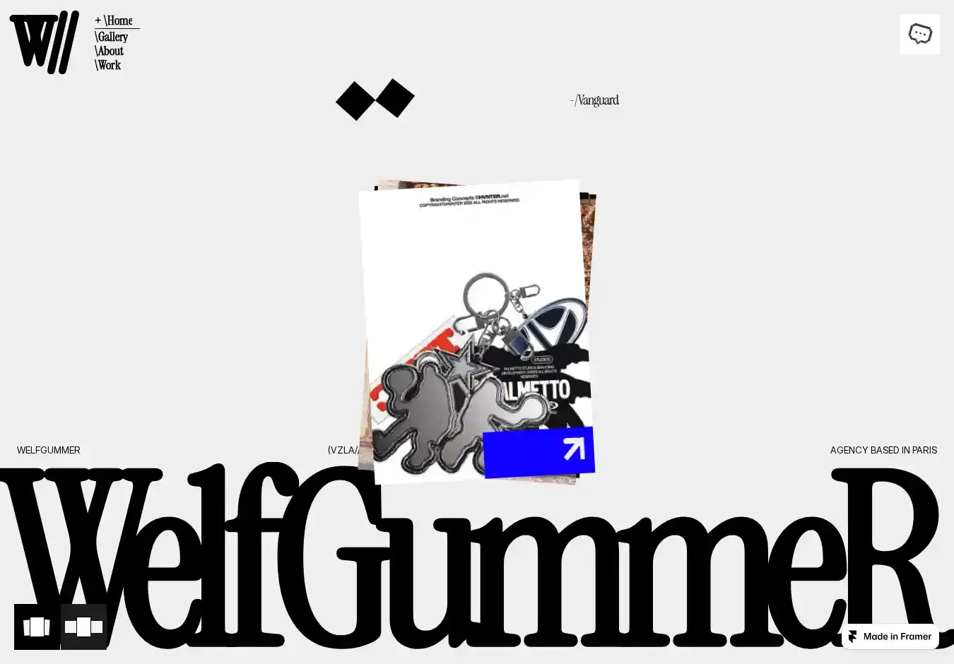 WelfGG home page on desktop