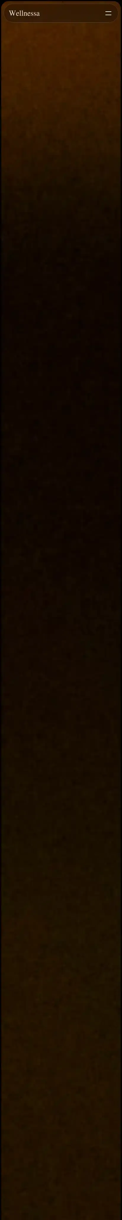 Wellnessa home page on mobile