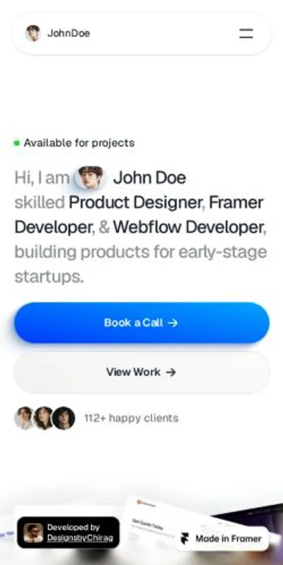 Whitespace home page on mobile