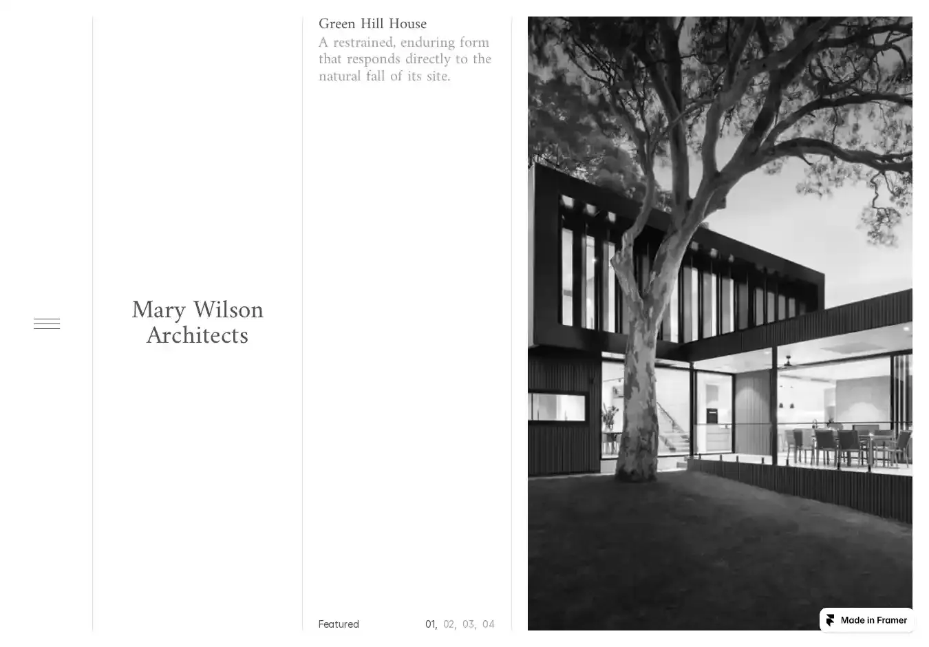 Wilson home page on desktop