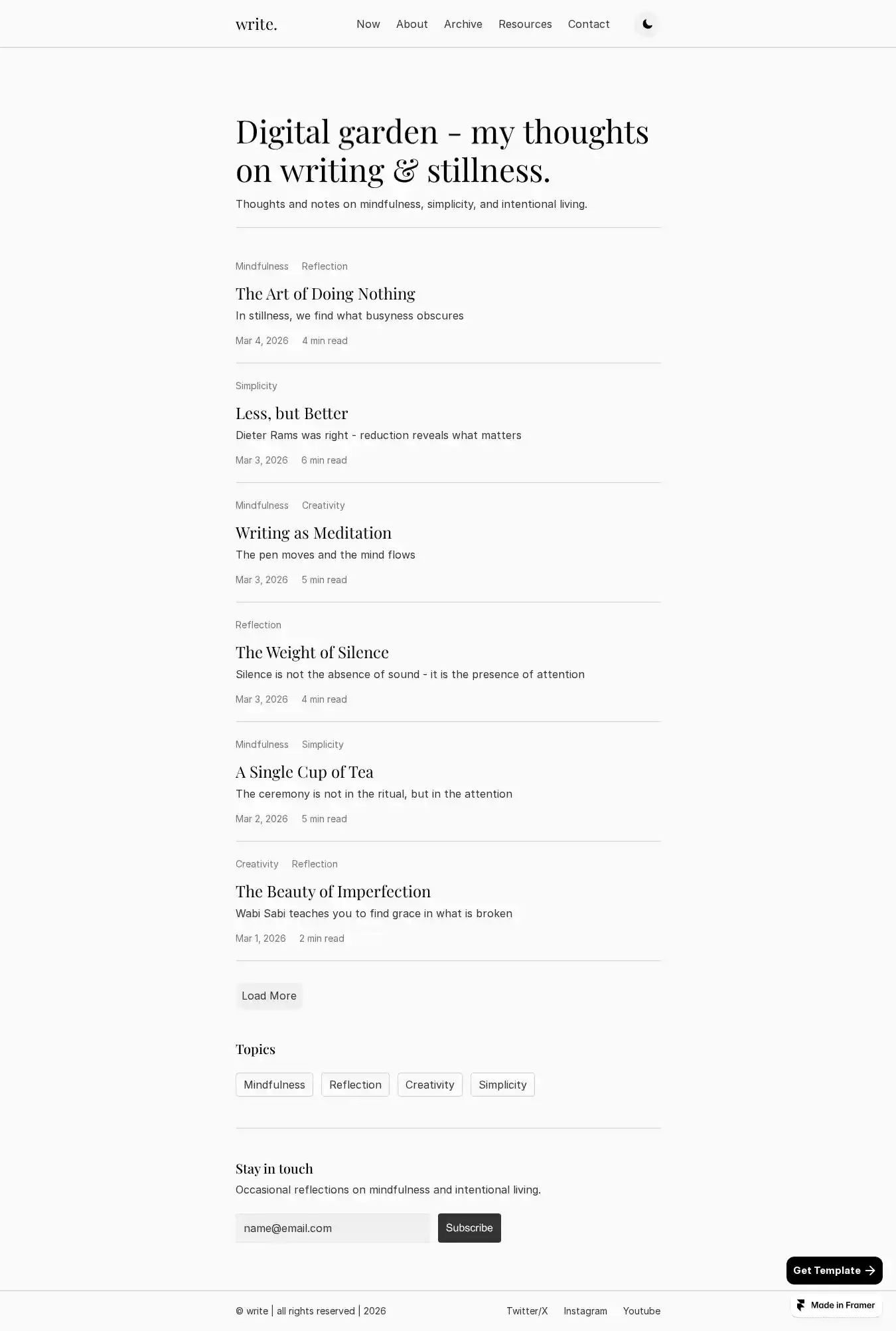 Write home page on desktop