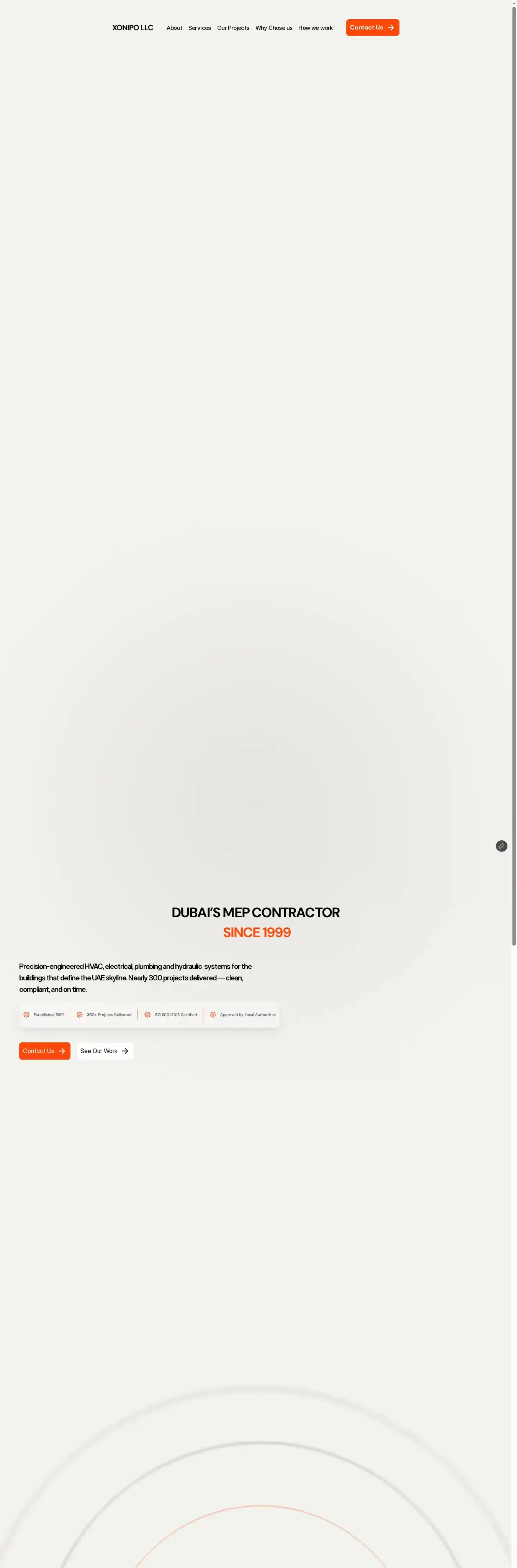 XONIPO home page on desktop
