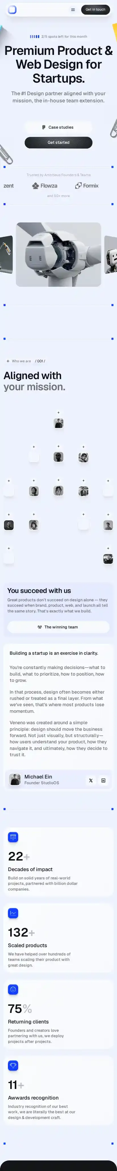 XStudioOS home page on mobile