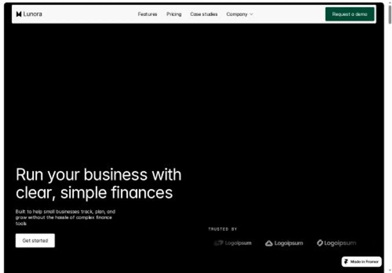 Y53 home page on desktop