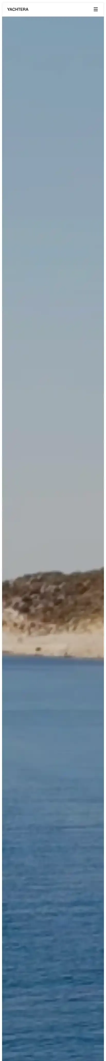 Yacht Tour home page on mobile