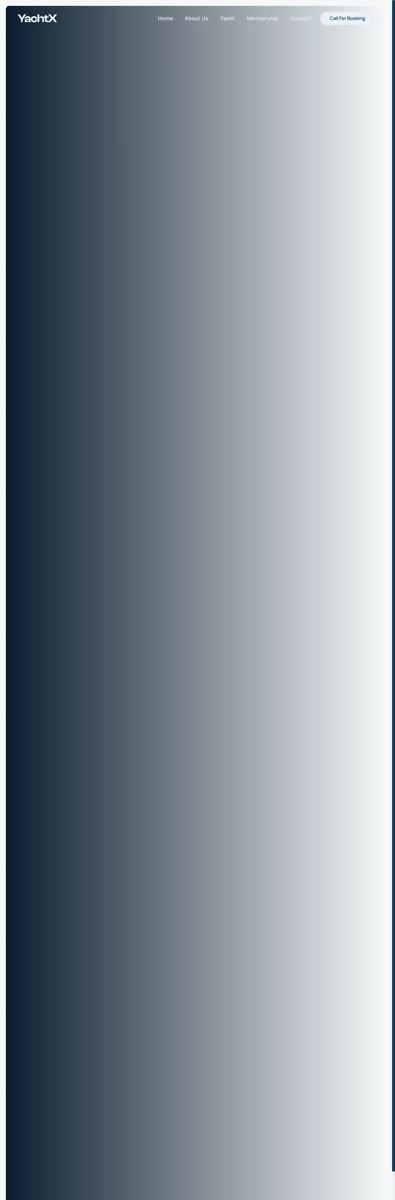 YachtX home page on desktop