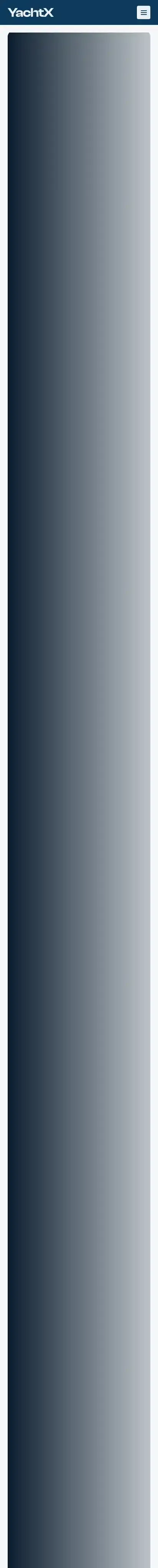 YachtX home page on mobile