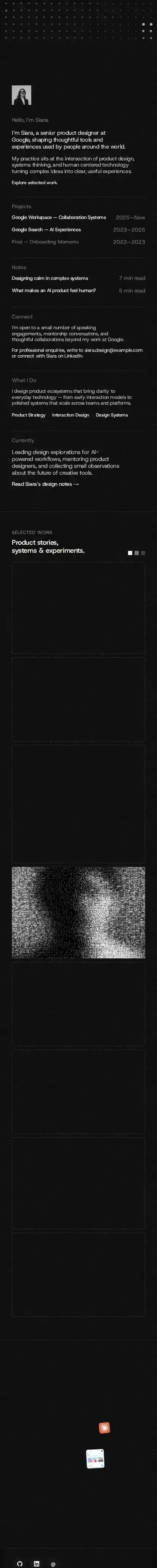 Your's home page on mobile