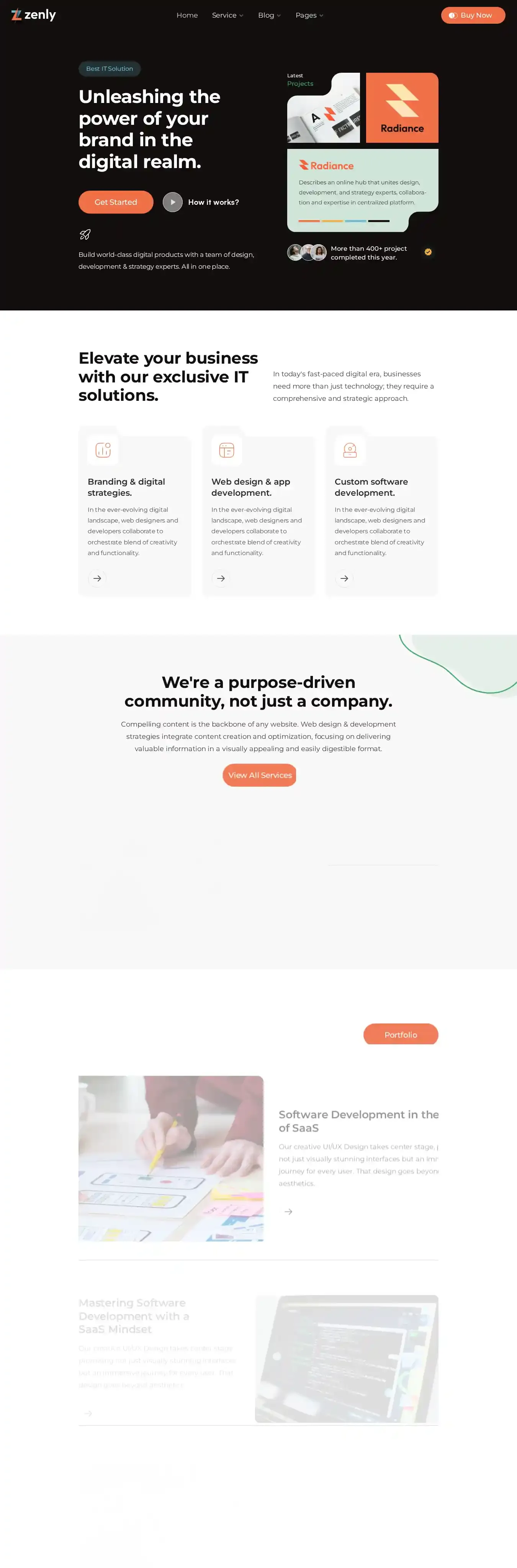 Zenly home page on desktop