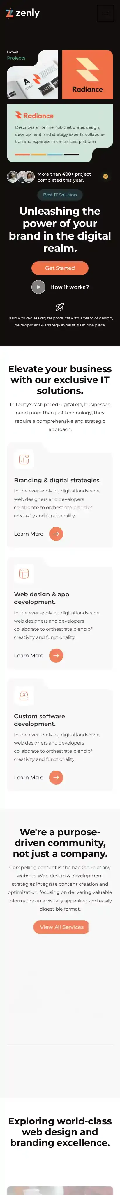 Zenly home page on mobile